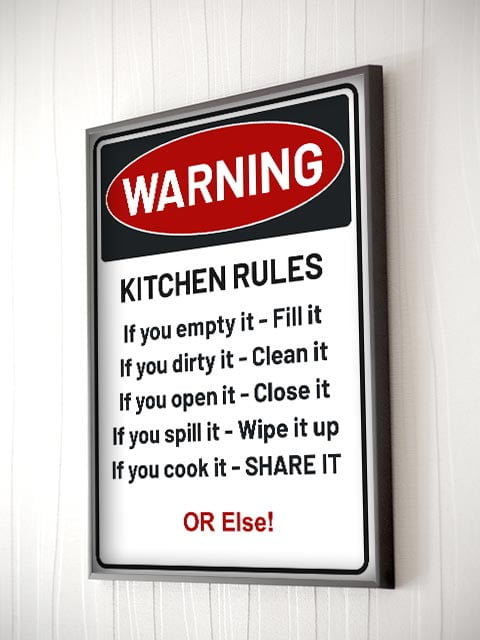 Kitchen Rules Poster Photo To Art